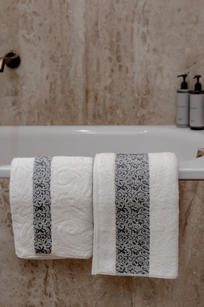 Комплект рушників La Maison Tiana LA-MAISON-TIANA-CREAM фото