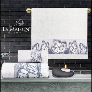 Подарунковий набір рушників La Maison Nola Blue LA-MAISON-NOLA-PINK-SET фото
