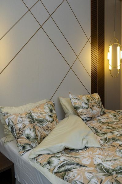 Постільна білизна IssimoHome Teno &mdash; Бежево-зелений (Євро) ISSIMO-TENO-BEIGEGREEN-EURO фото