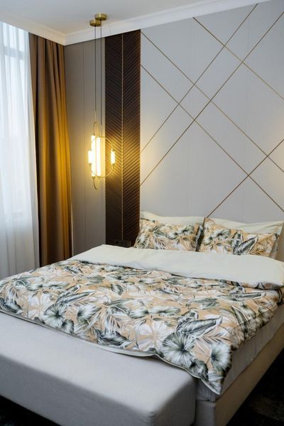 Постільна білизна IssimoHome Teno &mdash; Бежево-зелений (Євро) ISSIMO-TENO-BEIGEGREEN-EURO фото