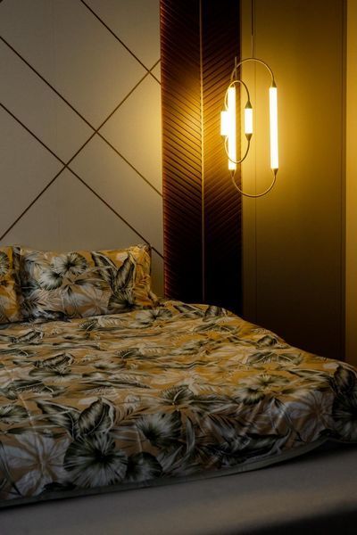 Постільна білизна IssimoHome Teno &mdash; Бежево-зелений (Євро) ISSIMO-TENO-BEIGEGREEN-EURO фото